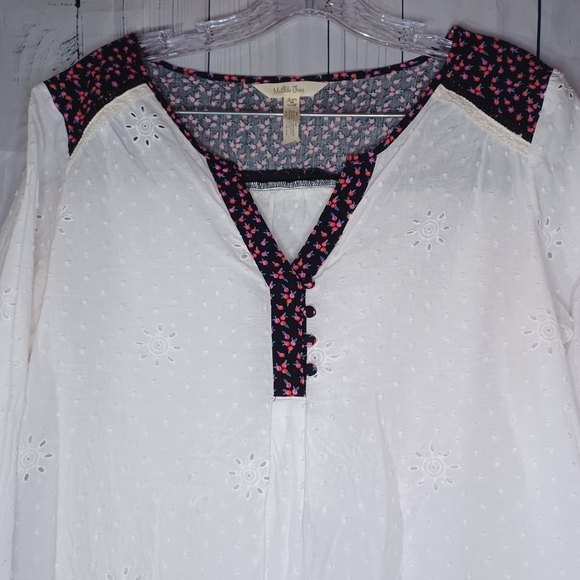 Matilda Jane lightweight 100% Cotton  long sleeve v-neck blouse - Picture 2 of 16